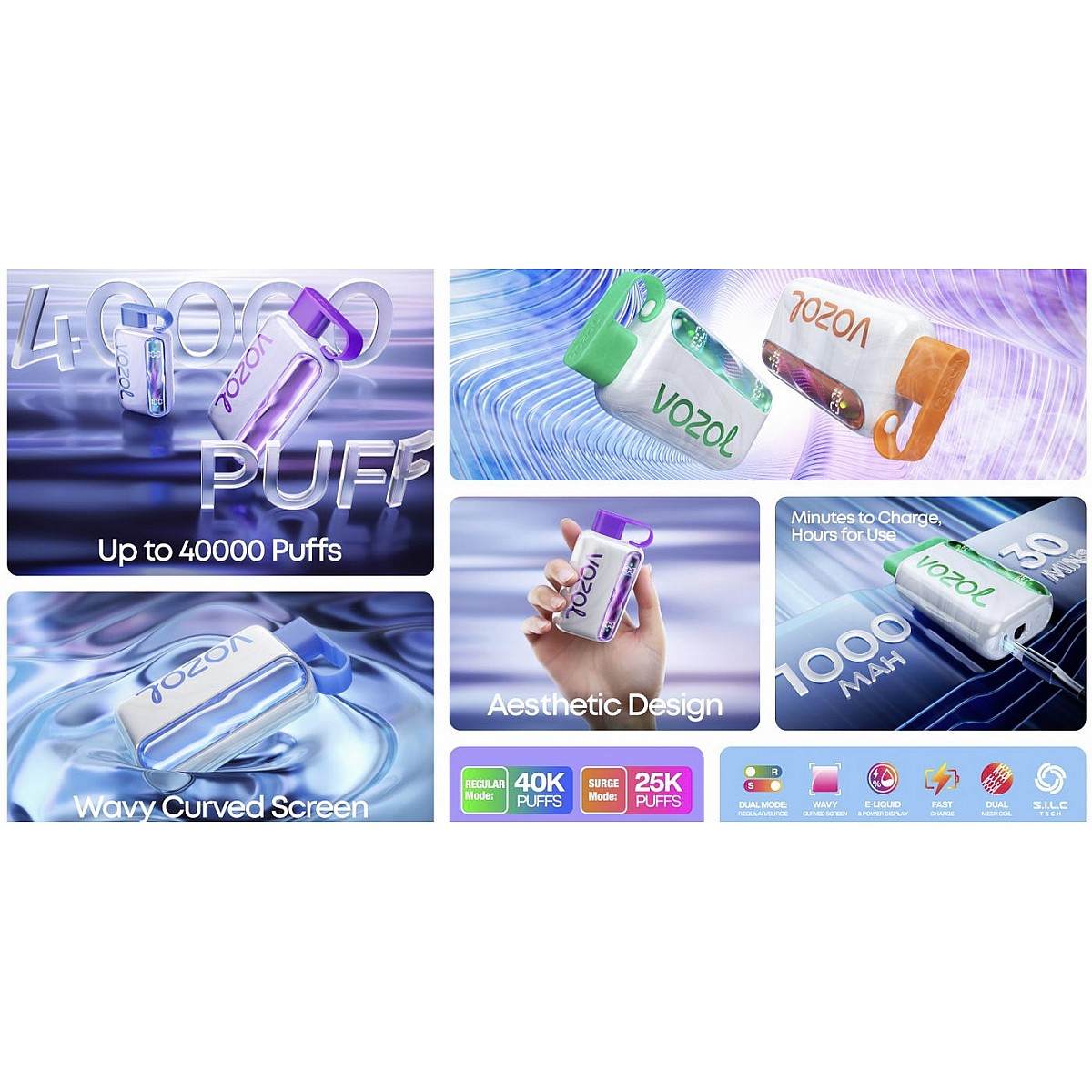 Vozol Star 40000 Puff Tek Kullanımlık Elektronik Sigara