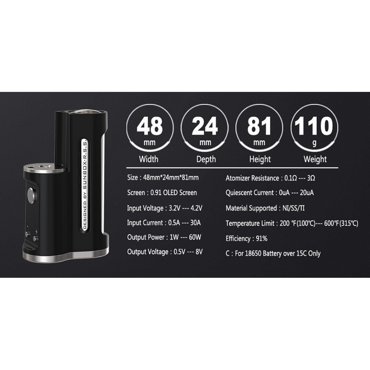 Easy Side 60 W MTL Elektronik Sigara Mod