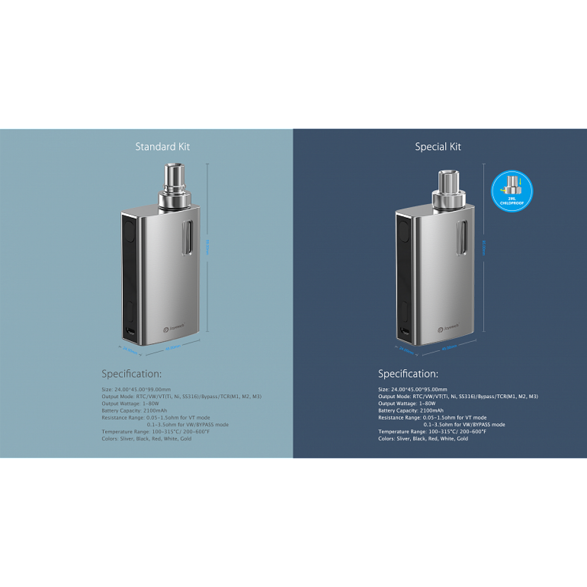 Joyetech eGrip II Elektronik Sigara Kit