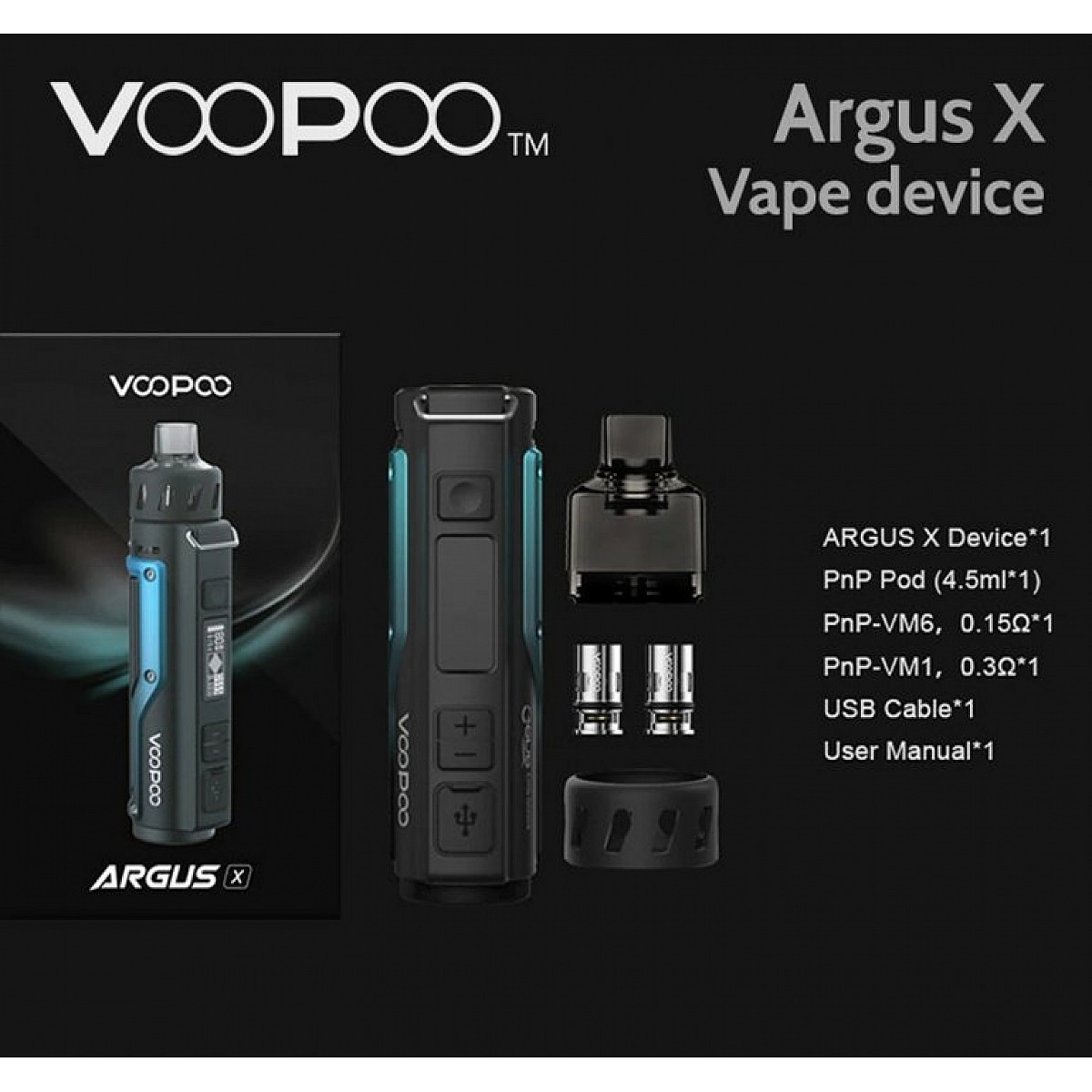 Voopoo - Argus X 80 w Elektronik Sigara Kit
